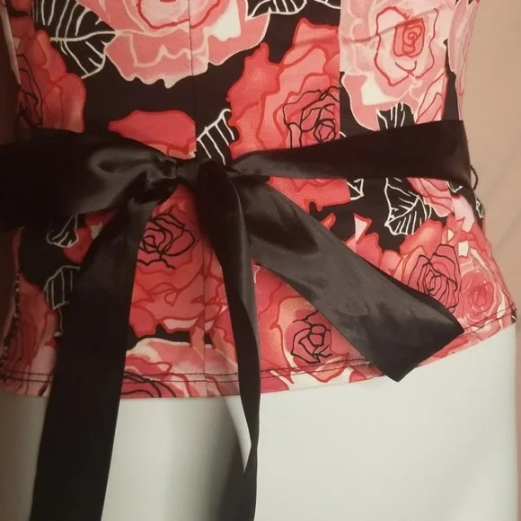 Notice Floral Corset Top Size 4 - Picture 3 of 5